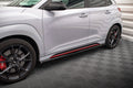 Maxton Design Street+ Seitenschweller Leisten passend für V.1 passend für Hyundai Kona N Mk1 schwarz Hochglanz