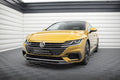 Maxton Design Street+ Spoilerlippe Front Ansatz V.2 passend für VW Arteon R-Line Limousine / Shooting Brake Mk1 schwarz Hochglanz