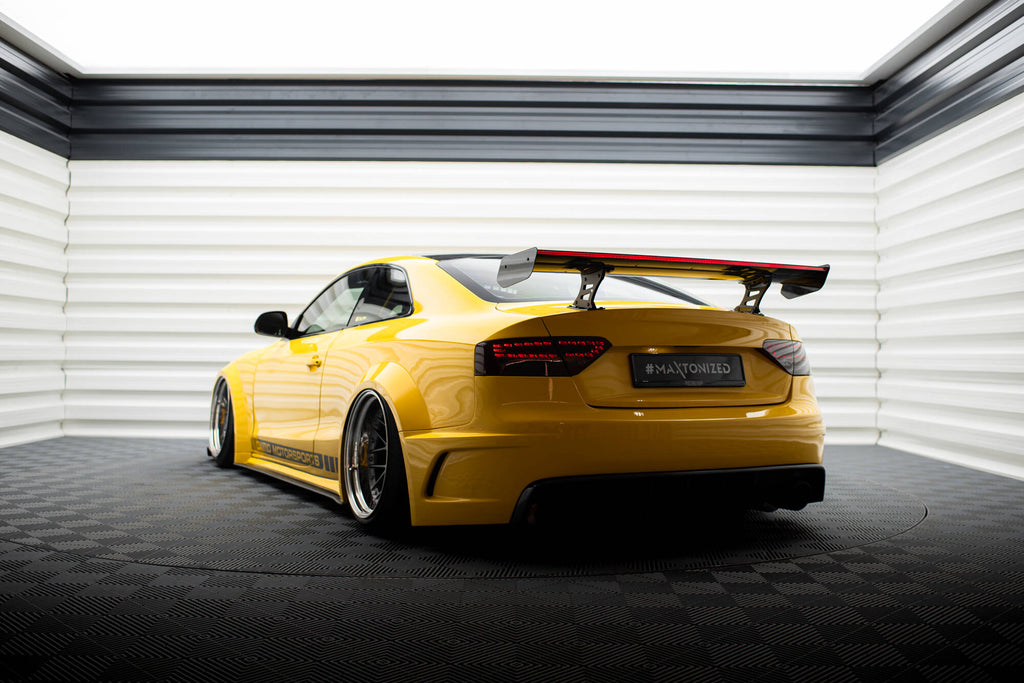Maxton Design Carbon Spoiler With Internal Brackets Uprights + LED Audi A5 Coupe 8T für Audi A5 / S5 / RS5