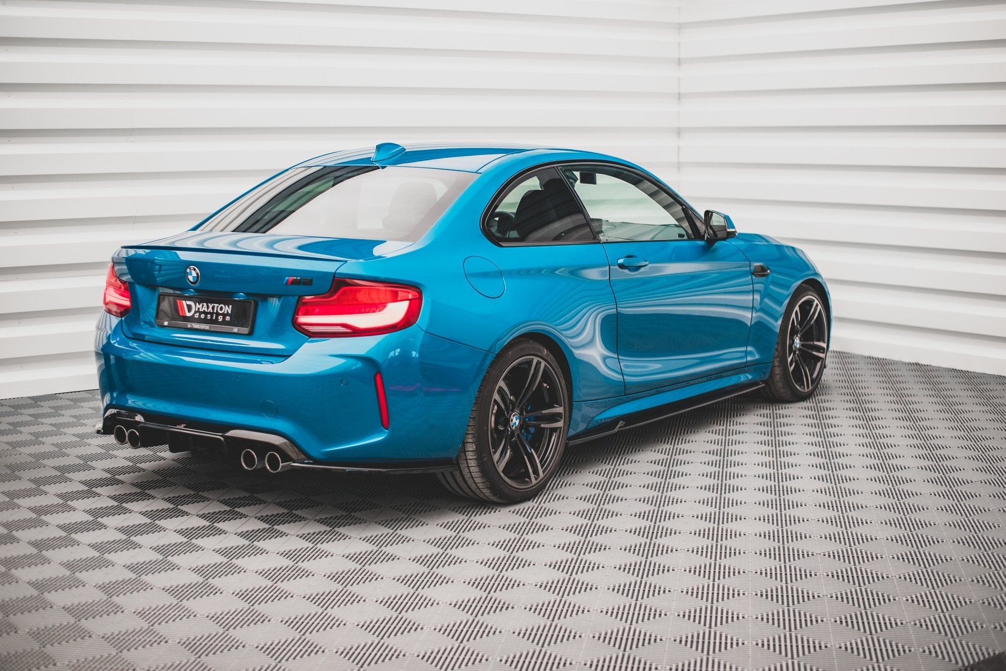 Maxton Design Seitenschweller Ansatz für V.2 für BMW M2 F87 Carbon Look