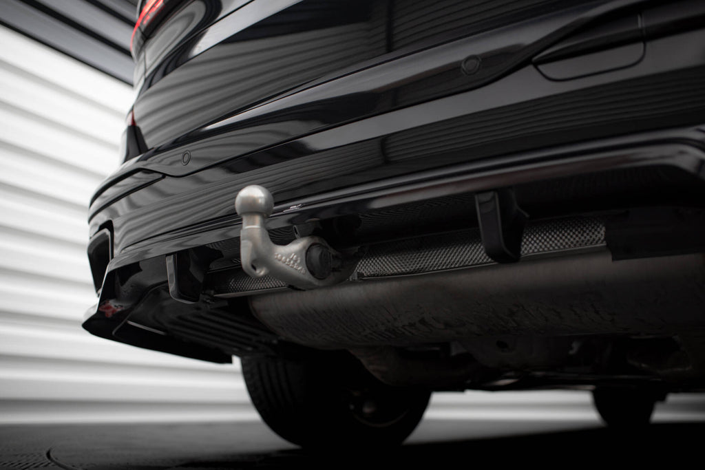 Maxton Design Street+ Mittlerer Diffusor RACE passend für BMW X7 M-Paket G07 Facelift schwarz Hochglanz