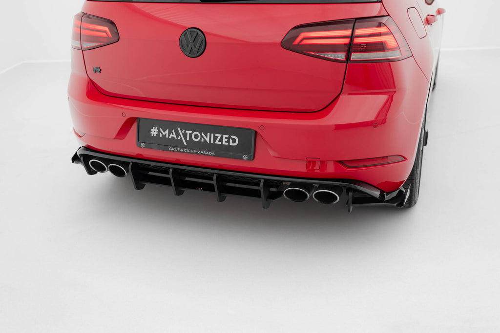 Maxton Design Robuste Racing Heckschürze passend für VW Golf R Mk7 Facelift