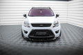 Maxton Design Street+ Spoilerlippe Front Ansatz passend für Ford Kuga ST Mk1 schwarz Hochglanz