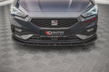 Maxton Design Street+ Spoilerlippe Front Ansatz V.1 passend für Seat Leon FR Mk4 schwarz Hochglanz