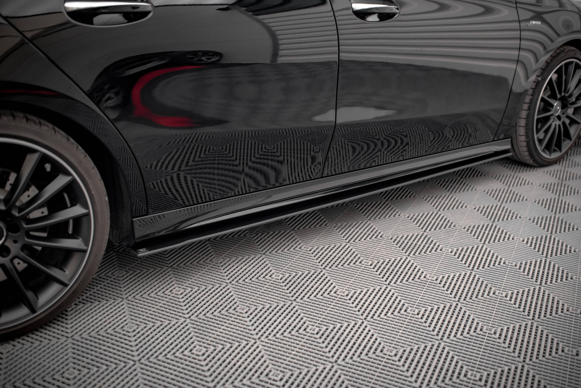 Maxton Design Street Pro Street+ Seitenschweller Leisten passend für Mercedes A35 AMG / AMG-Line Aero Pack W177