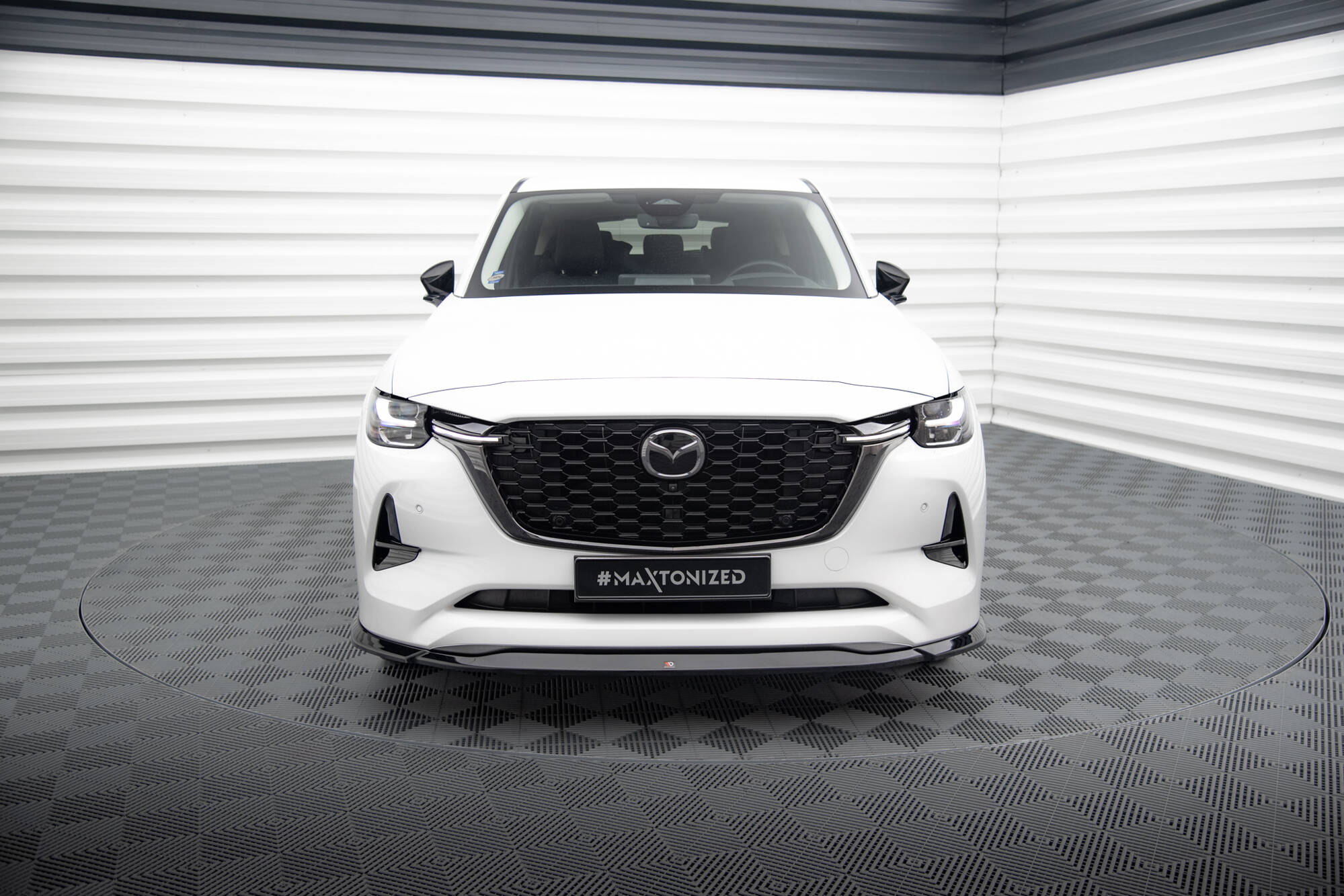 Maxton Design Street+ Spoilerlippe Front Ansatz V.2 passend für Mazda CX-60 Mk1 schwarz Hochglanz