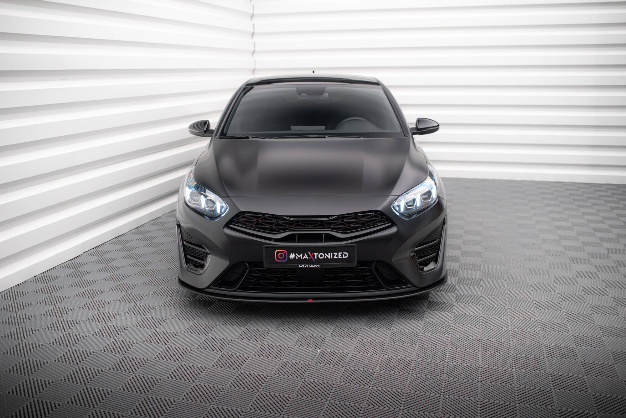 Maxton Design Street Pro Street+ Spoilerlippe Front Ansatz passend für Kia Proceed GT Mk3 Facelift / Ceed GT / GT - Line Mk1 Facelift