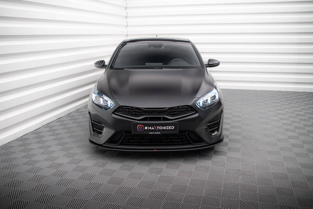 Maxton Design Street Pro Street+ Spoilerlippe Front Ansatz passend für Kia Proceed GT Mk3 Facelift / Ceed GT / GT - Line Mk1 Facelift