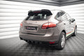 Maxton Design Diffusor Heck Ansatz passend für Porsche Cayenne Turbo / Standard Mk2 schwarz Hochglanz