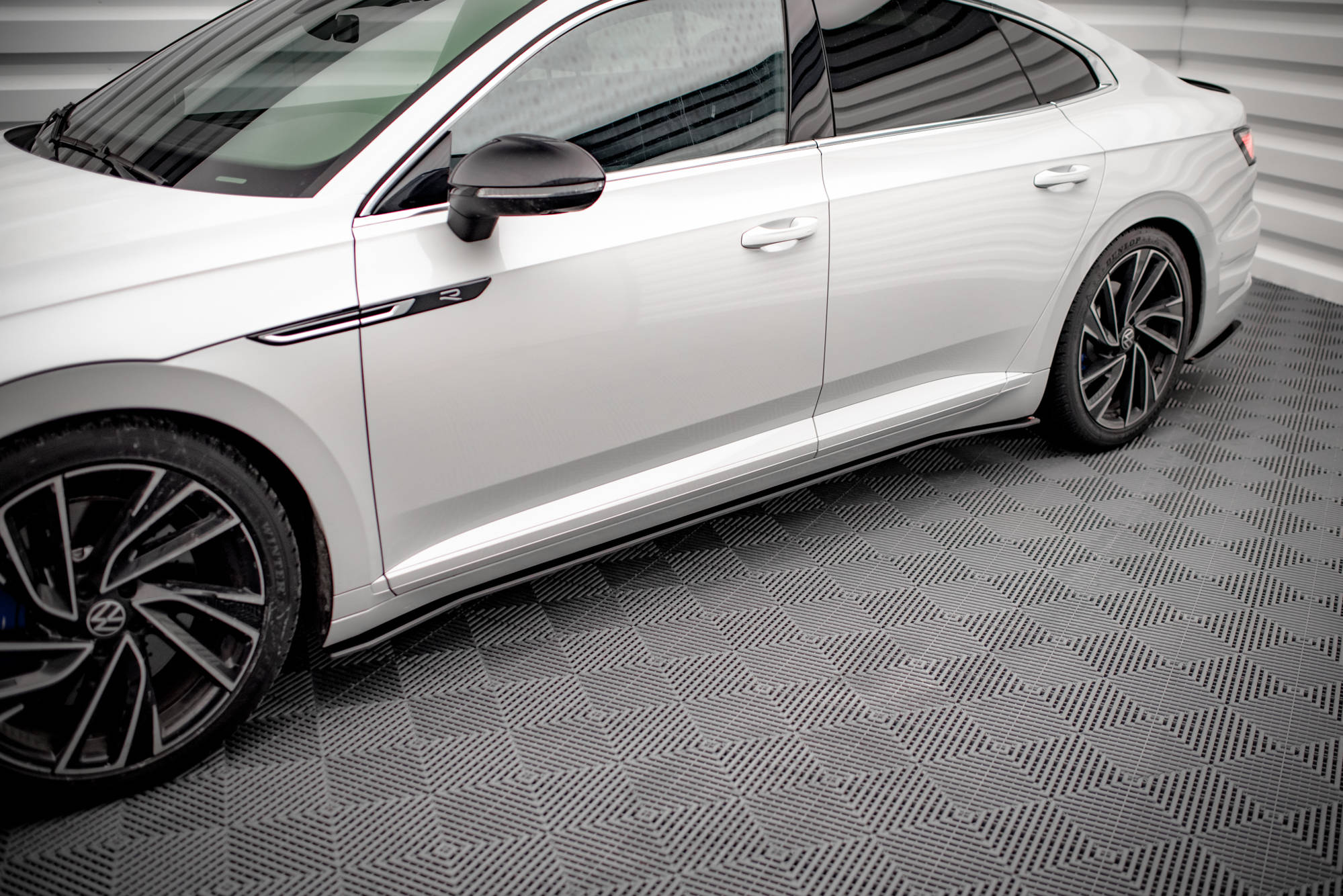 Maxton Design Street Pro Street+ Seitenschweller Leisten V.2 passend für VW Arteon R / R-Line Limousine / Shooting Brake Mk1 Facelift