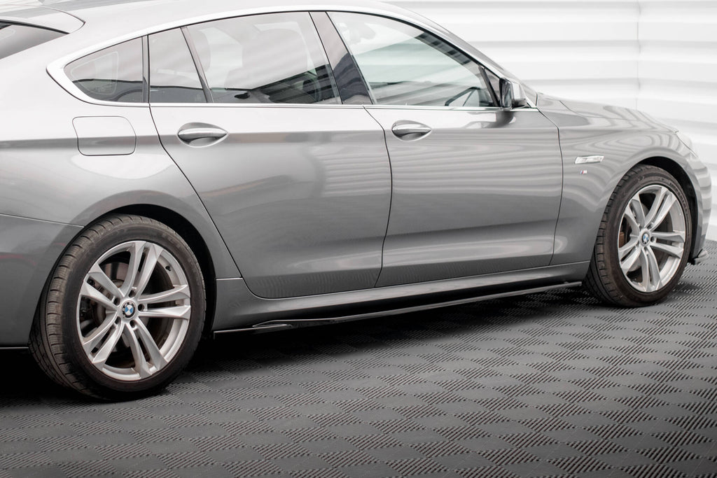 Maxton Design Street+ Seitenschweller Leisten passend für BMW 5er GT M-Paket F07 schwarz Hochglanz