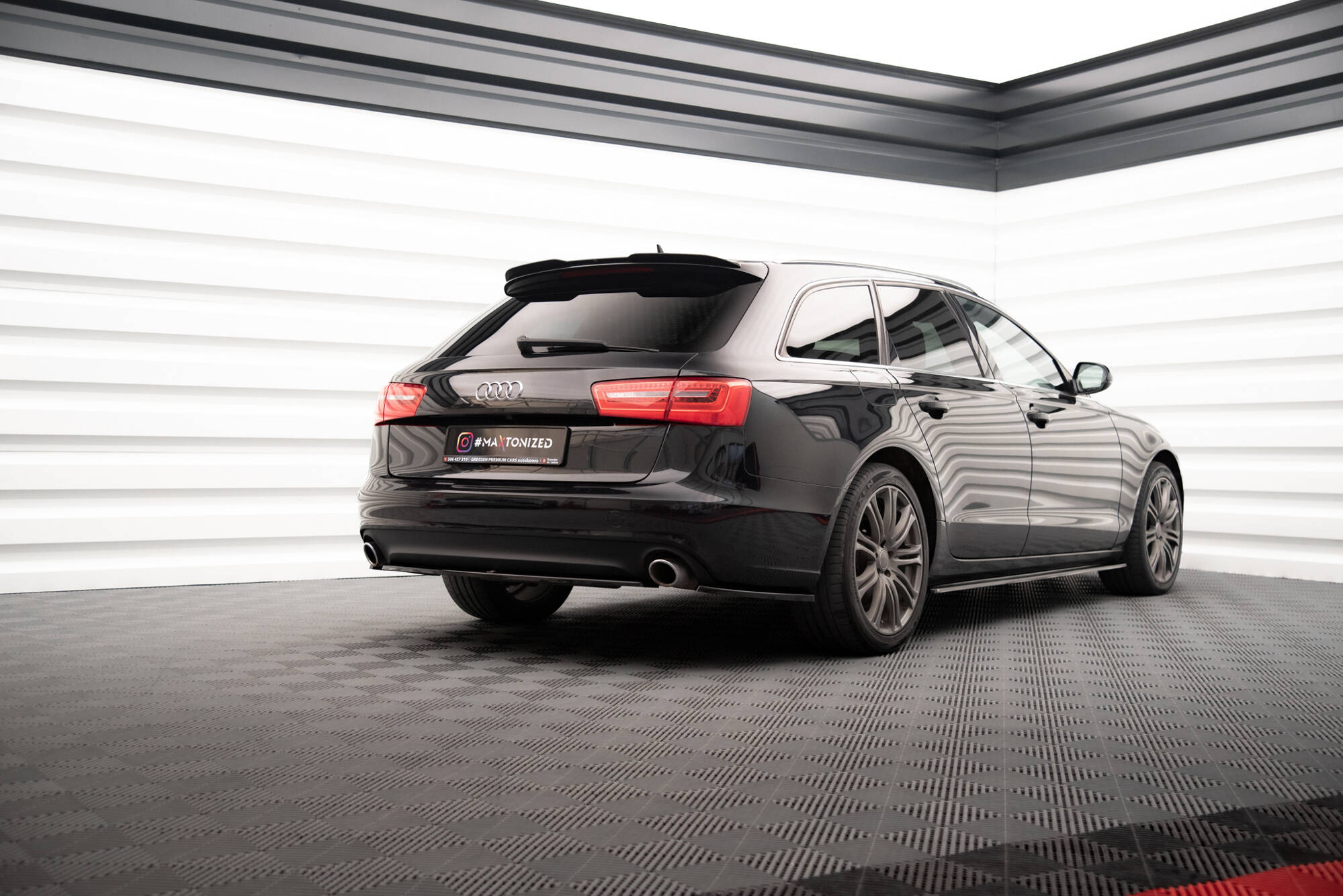 Maxton Design Heckansatz Audi A6 Avant / Limousine C7 schwarz Hochglanz für Audi A6
