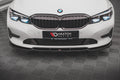 Maxton Design Street+ Spoilerlippe Front Ansatz V.2 passend für BMW 3er G20 / G21 schwarz Hochglanz