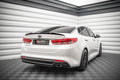 Maxton Design Heck Ansatz Flaps Diffusor passend für Kia Optima Mk4 schwarz Hochglanz