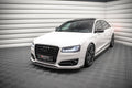 Maxton Design Street+ Spoilerlippe Front Ansatz V.2 passend für Audi S8 D4 FL schwarz Hochglanz