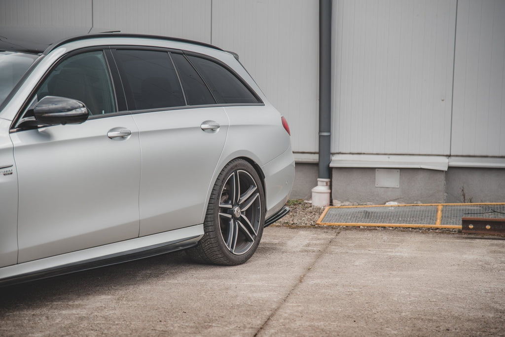Maxton Design Heck Ansatz Flaps Diffusor passend für Mercedes-Benz E63 AMG Kombi/Limousine S213/W213 schwarz Hochglanz
