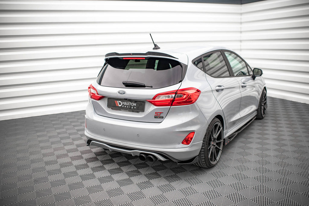 Maxton Design Heck Ansatz Flaps Diffusor V.1 passend für Ford Fiesta ST Mk8 schwarz Hochglanz