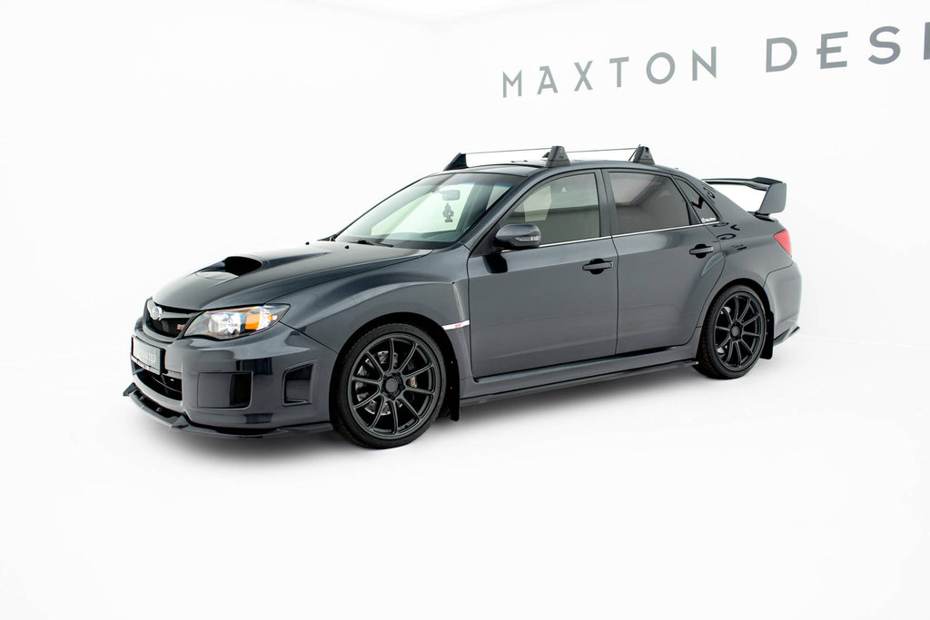 Maxton Design Street+ Seitenschweller Leisten V.2 passend für Subaru Impreza WRX STI Mk3 Facelift schwarz Hochglanz