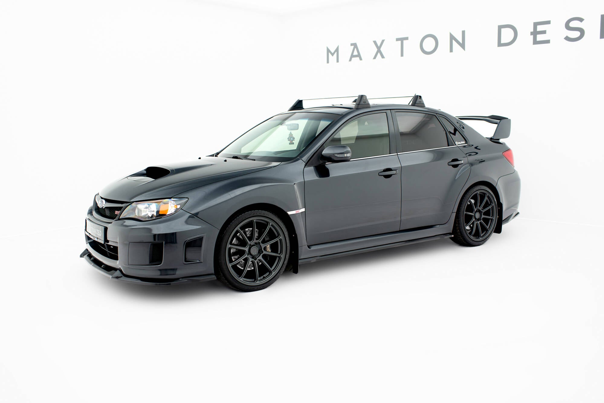 Maxton Design Street+ Seitenschweller Leisten V.2 passend für Subaru Impreza WRX STI Mk3 Facelift schwarz Hochglanz