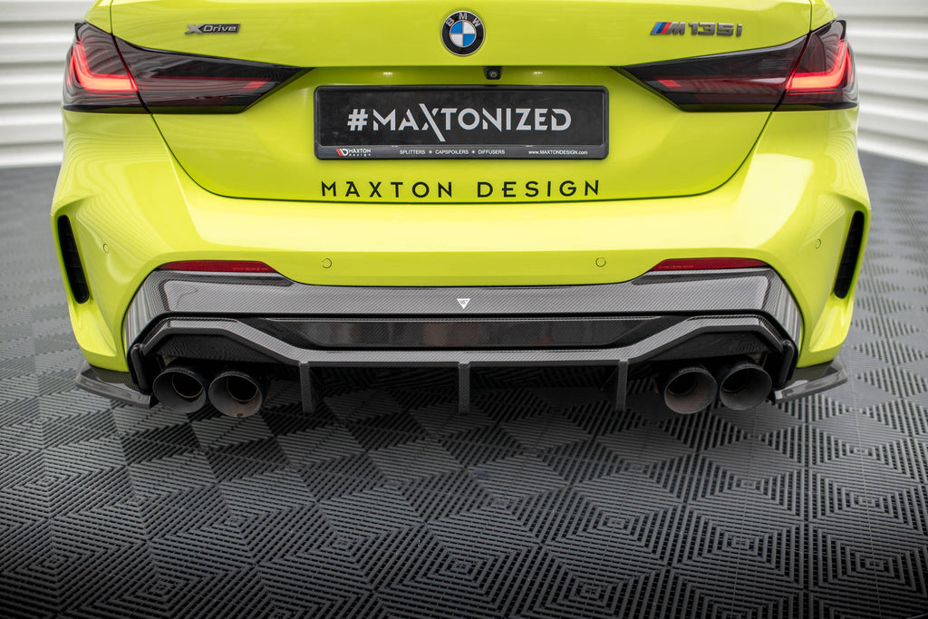 Maxton Design Prepreg Carbon Fiber Diffusor Heck Ansatz V.1 passend für BMW 1er F40 M-Paket/ M135i