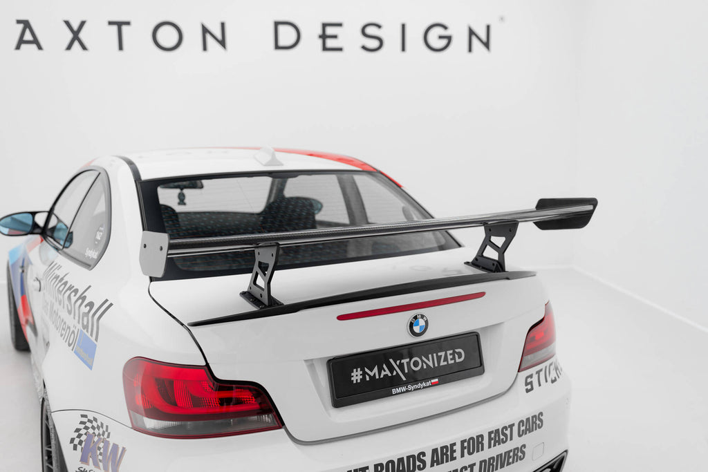 Maxton Design Carbon Spoiler With Internal Brackets Uprights V.2 BMW 1er M E82 für BMW M1 E82