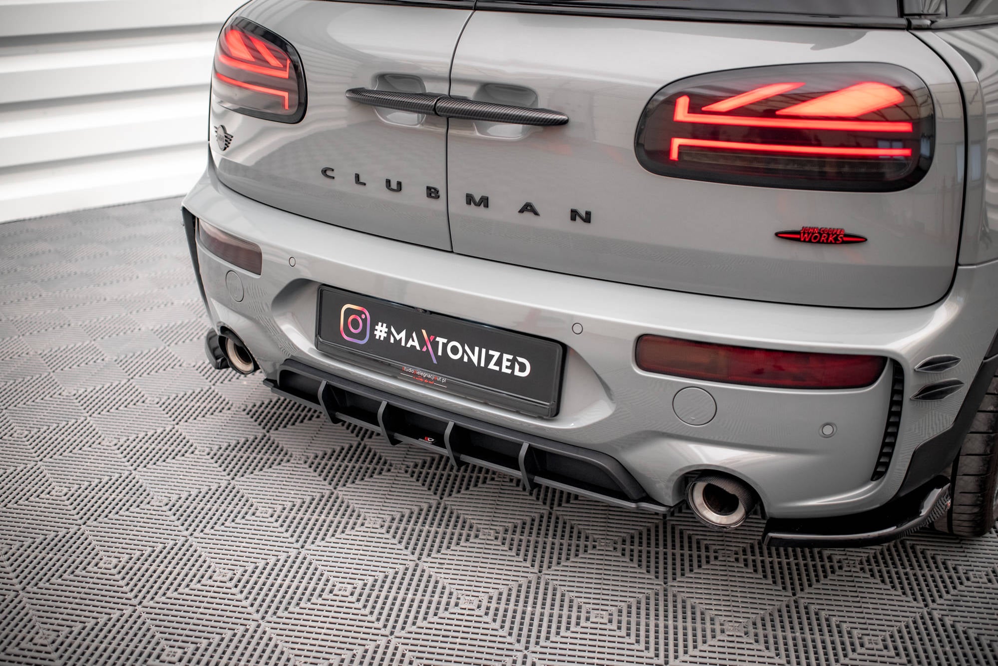 Maxton Design Street Pro Heckschürze passend für Mini Cooper Clubman John Cooper Works F54 Facelift