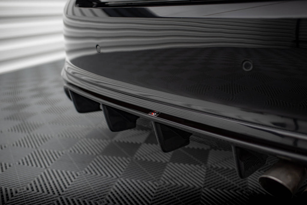 Maxton Design Diffusor Heck Ansatz passend für Ford Fiesta ST Mk8 schwarz Hochglanz