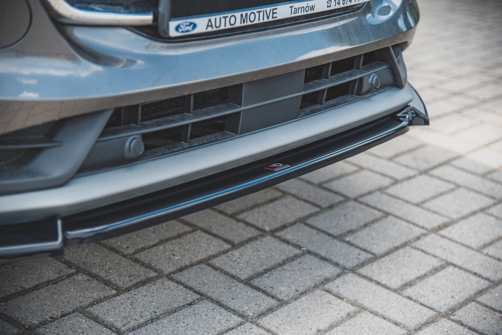 Maxton Design Street+ Spoilerlippe Front Ansatz passend für Ford Puma Mk1 schwarz Hochglanz