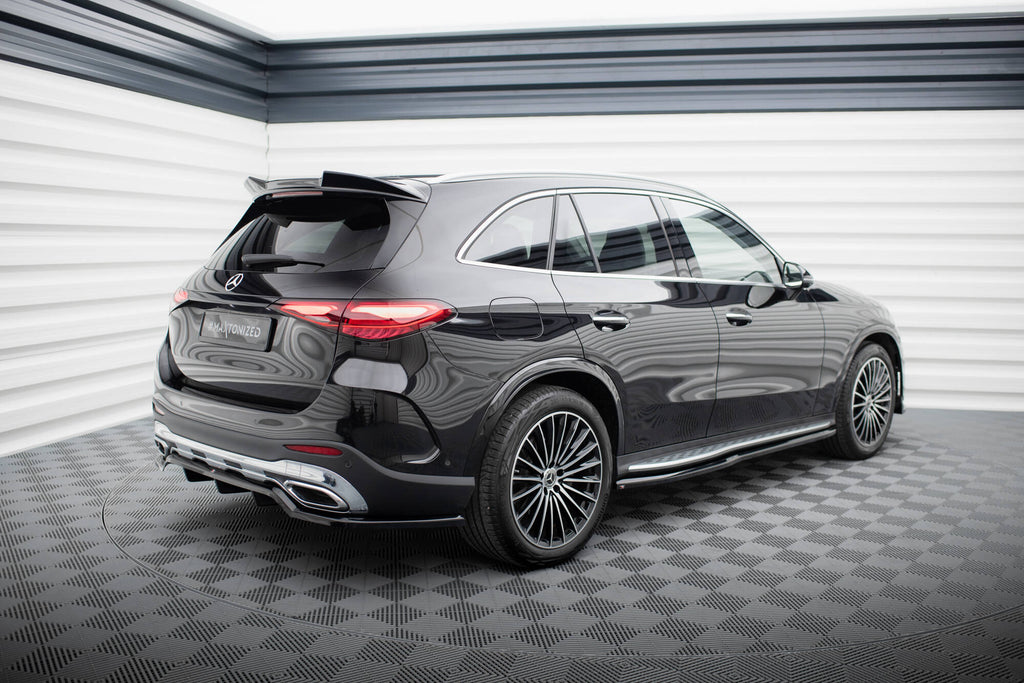 Maxton Design Street+ Mittlerer Diffusor RACE passend für Mercedes-Benz GLC AMG-Line X254 schwarz Hochglanz