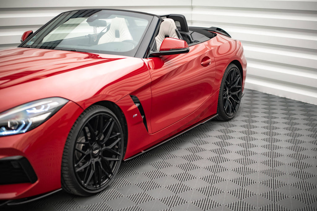 Maxton Design Street+ Seitenschweller Leisten passend für BMW Z4 M-Paket G29 schwarz Hochglanz