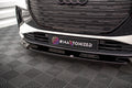 Maxton Design Street+ Spoilerlippe Front Ansatz V.1 passend für Audi Q4 e-tron Sportback S-line Mk1 schwarz Hochglanz