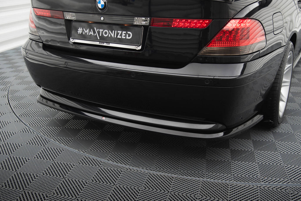 Maxton Design Heckansatz BMW 7 E65 schwarz Hochglanz für BMW 7er E65