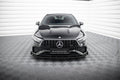 Maxton Design Front Stoßstange Flaps passend für Mercedes-AMG A35 W177 Facelift schwarz Hochglanz