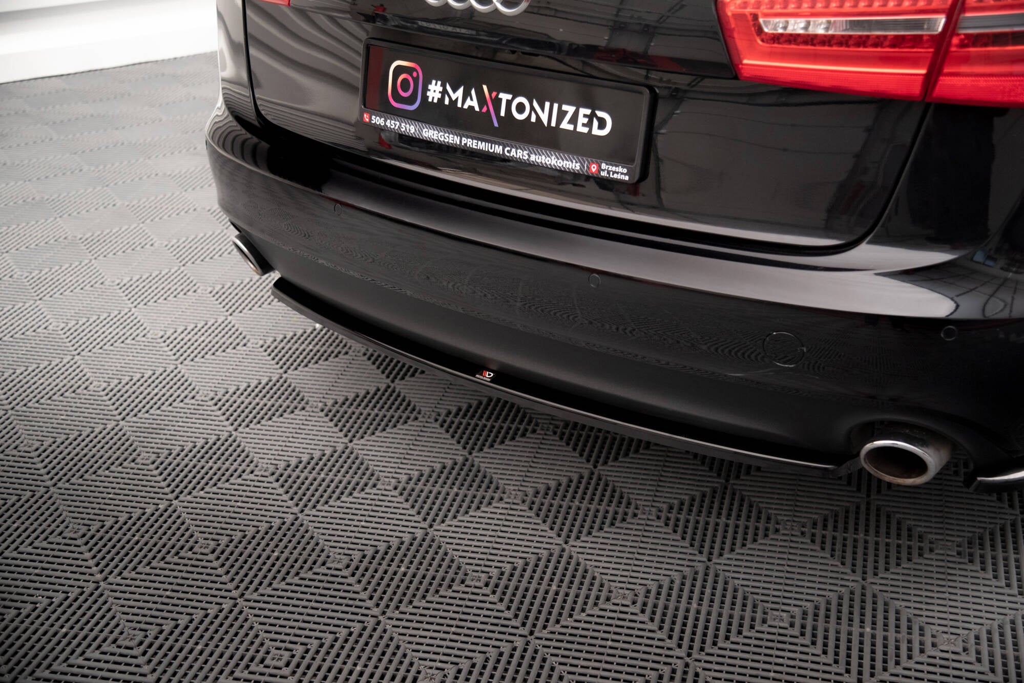 Maxton Design Heckansatz Audi A6 Avant / Limousine C7 schwarz Hochglanz für Audi A6