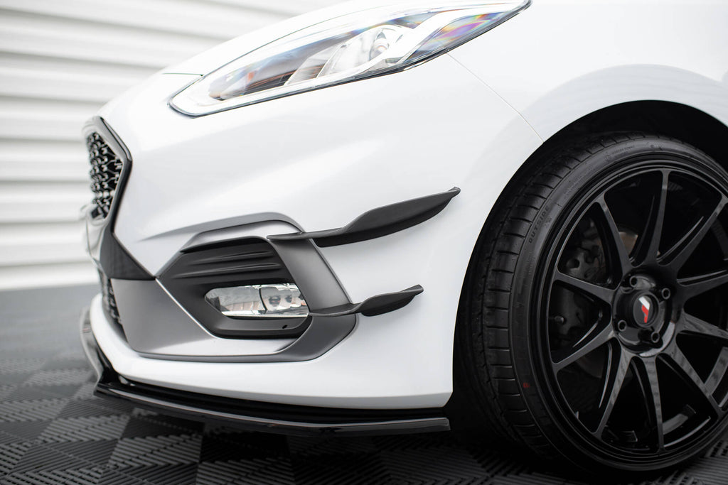Maxton Design Stoßstangen Flaps Wings vorne Canards passend für V.2 Ford Fiesta Mk8 ST / ST-Line