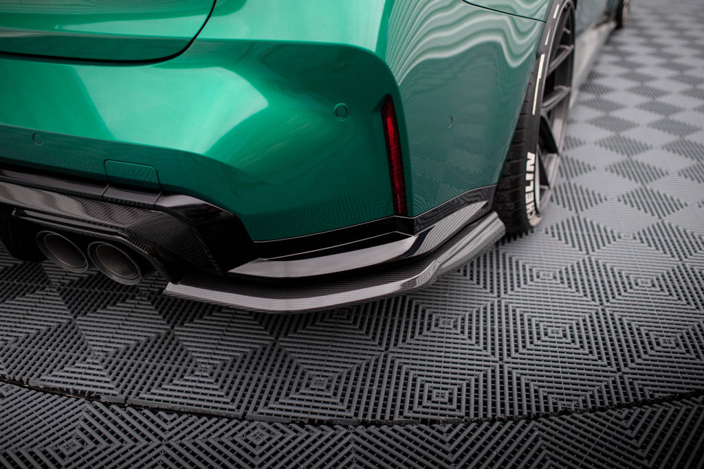 Maxton Design Prepreg Carbon Fiber Heck Ansatz Flaps Diffusor passend für BMW M3 Limousine / Touring G80 / G81