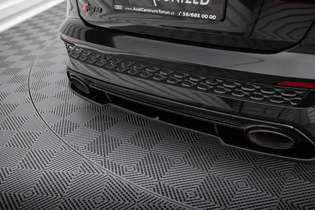 Maxton Design Heckansatz Audi RS3 Sportback 8Y schwarz Hochglanz für Audi A3