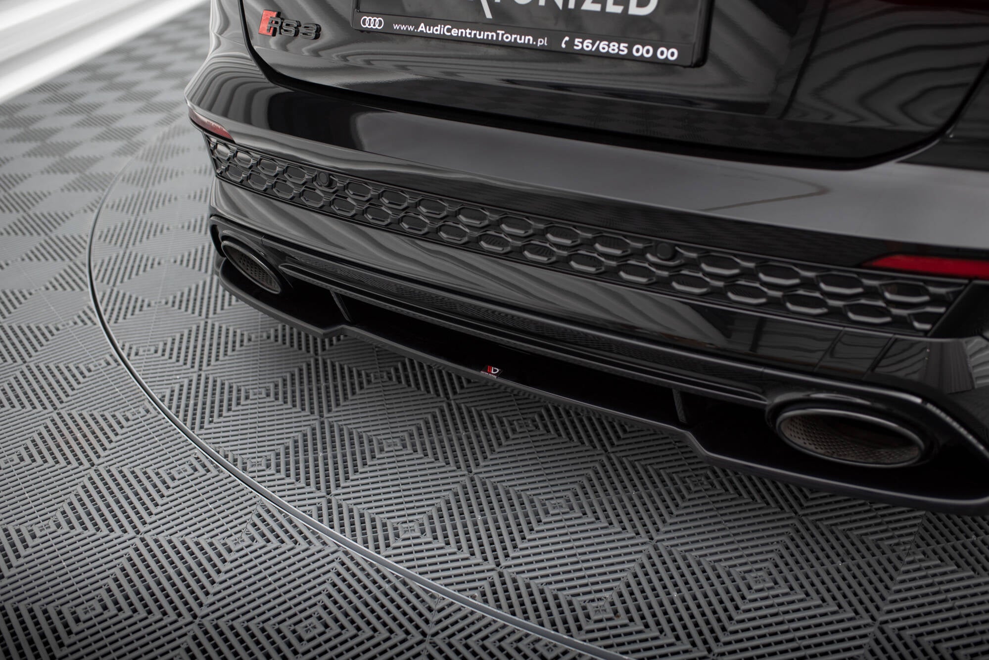 Maxton Design Heckansatz Audi RS3 Sportback 8Y schwarz Hochglanz für Audi A3