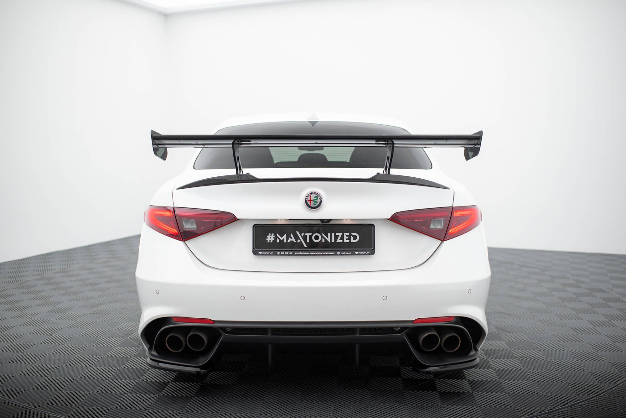 Maxton Design Carbon Spoiler Alfa Romeo Giulia Quadrifoglio für Alfa Romeo Giulia Quadrifoglio
