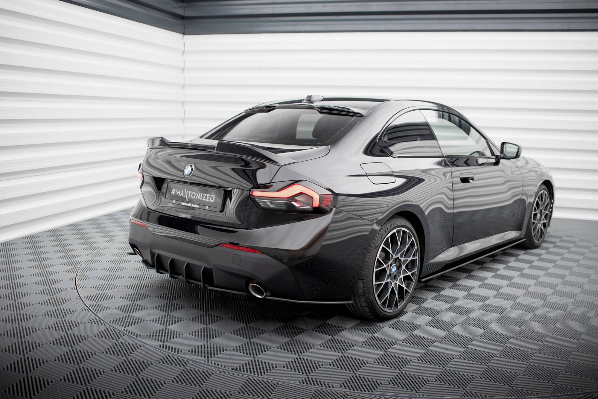 Maxton Design Street Pro Heck Ansatz Flaps Diffusor passend für BMW 2 Coupe G42