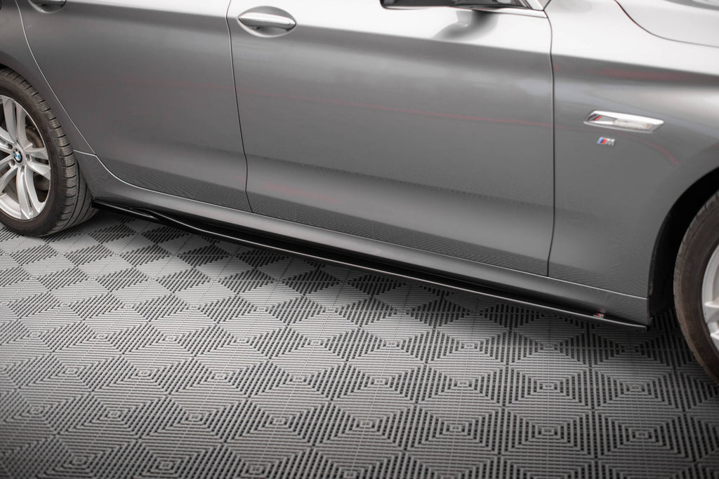Maxton Design Street+ Seitenschweller Leisten passend für BMW 5er GT M-Paket F07 schwarz Hochglanz