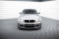 Maxton Design Street+ Spoilerlippe Front Ansatz V.1 passend für BMW 1er M-Paket E82 schwarz Hochglanz