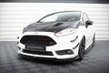 Maxton Design Scheinwerfer Blenden Böser Blick V.2 passend für Ford Fiesta ST / ST-Line / Standard Mk7 FL schwarz Hochglanz