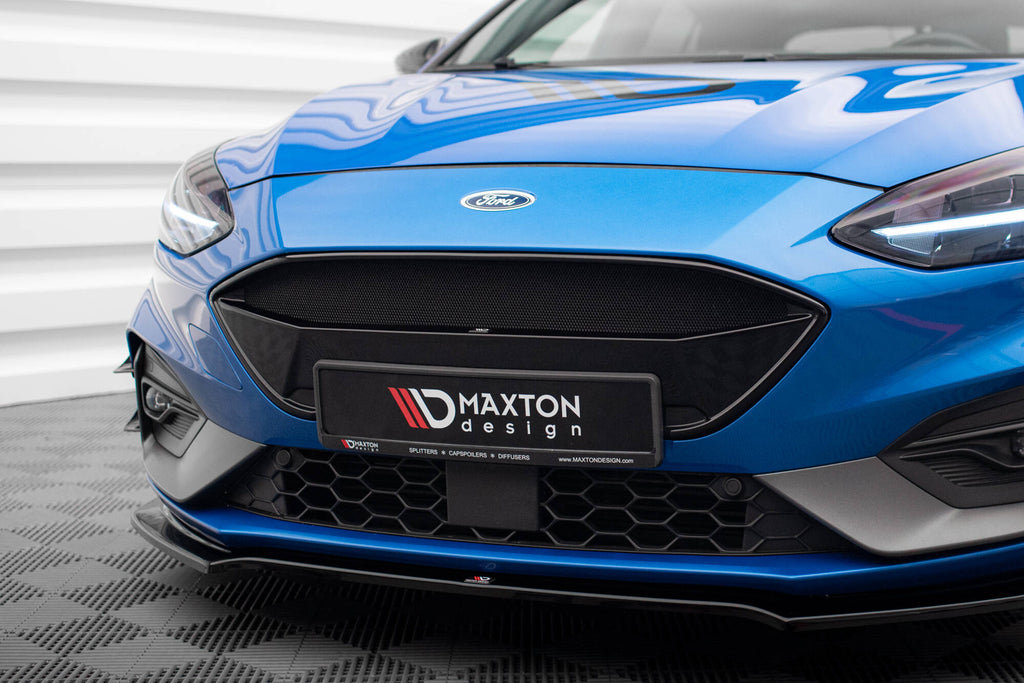Maxton Design Front Grill Ford Focus ST / ST-Line Mk4 schwarz Hochglanz für Ford Focus St-Line