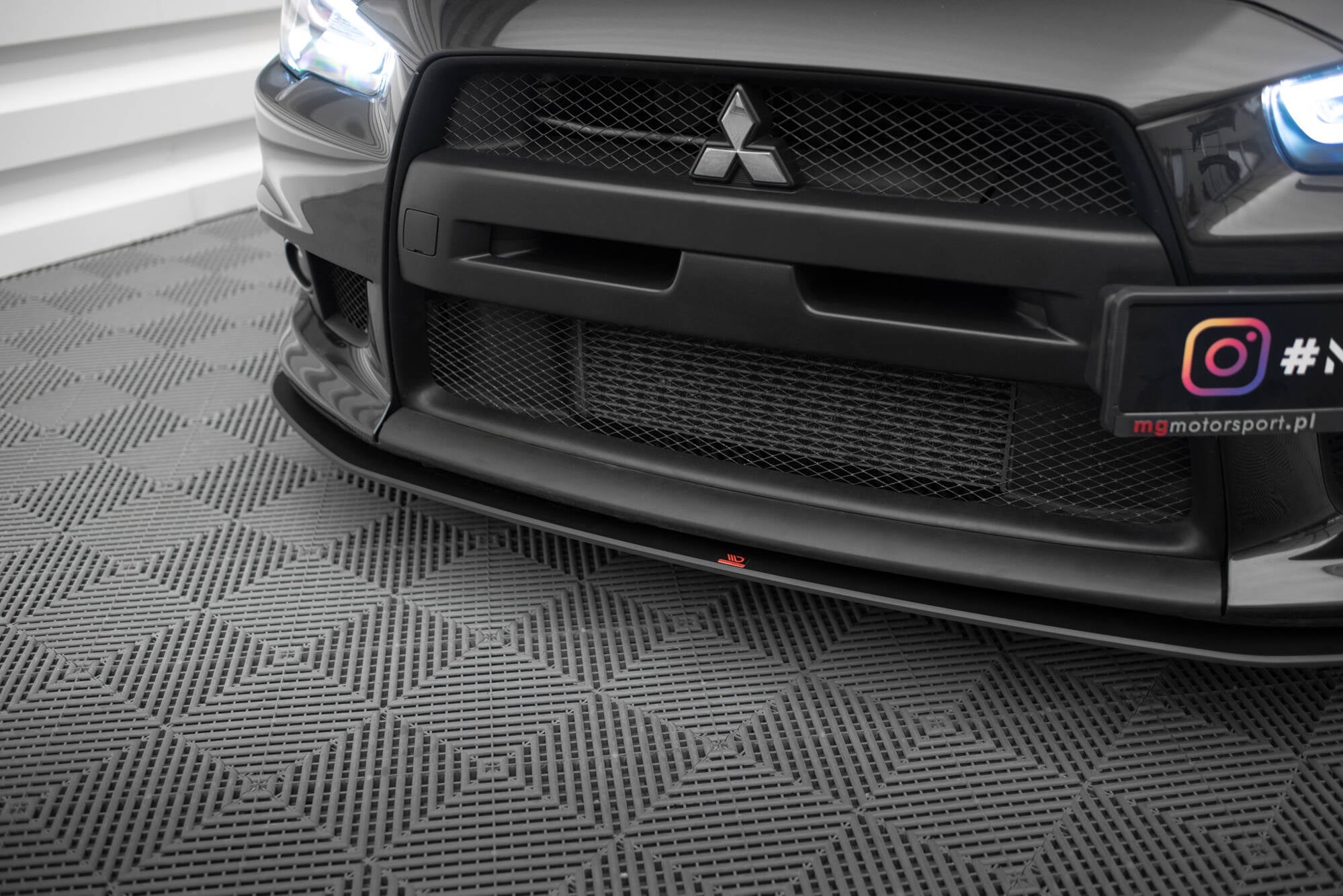 Maxton Design Street Pro Street+ Spoilerlippe Front Ansatz passend für Mitsubishi Lancer EVO X