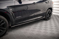 Maxton Design Street+ Seitenschweller Leisten V.2 passend für BMW X6 M-Paket F16 schwarz Hochglanz