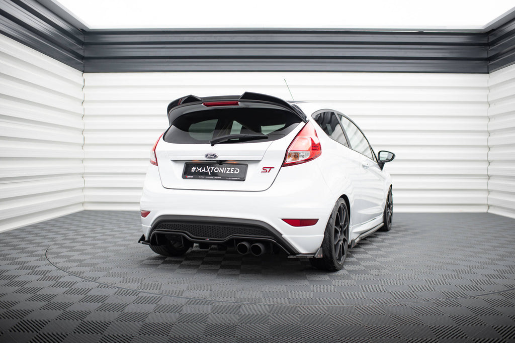 Maxton Design Heck Ansatz Flaps Diffusor V.3 + Flaps passend für Ford Fiesta ST Mk7 Facelift