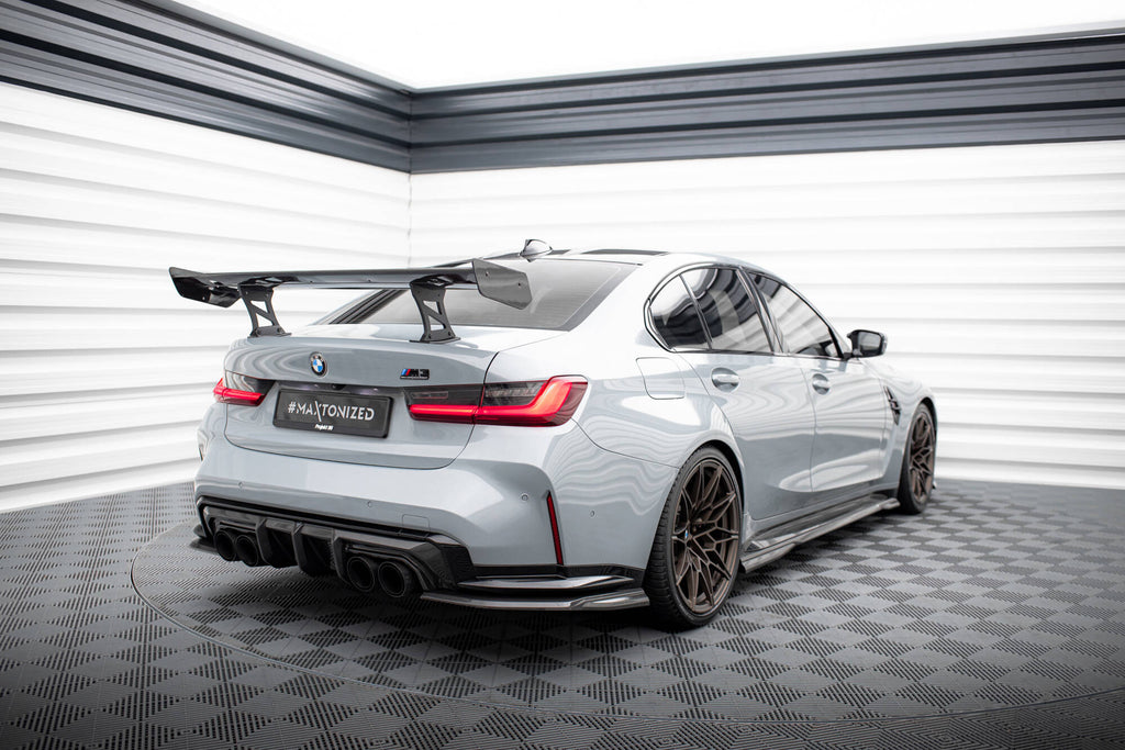 Maxton Design Carbon Spoiler With Internal Brackets Uprights BMW M3 G80 / M340i G20 / 3 M-Paket G20 / 3 Standard G20 für BMW 3er G20