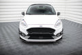 Maxton Design Street+ Spoilerlippe Front Ansatz V.5 passend für Ford Fiesta Mk8 ST / ST-Line schwarz Hochglanz