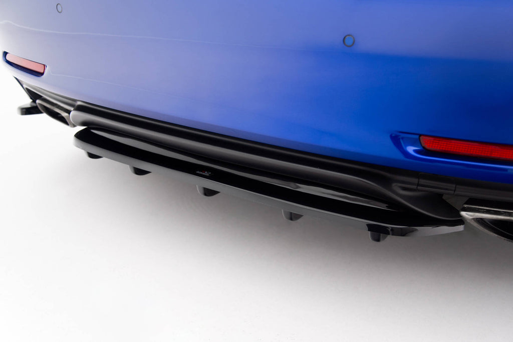 Maxton Design Street+ Mittlerer Diffusor RACE passend für Lexus Rc Mk1 schwarz Hochglanz